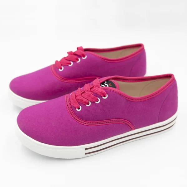 Zapatillas de Lona Fucsia 1