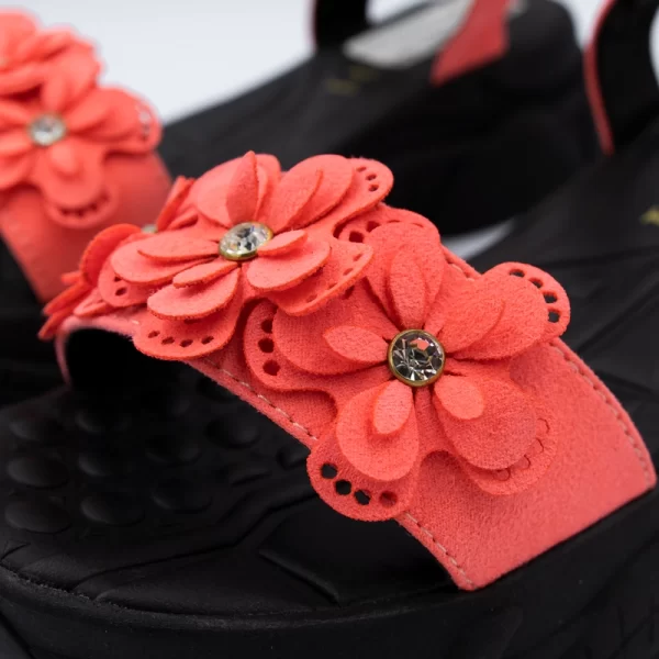 sandalias con plataforma rosa 2