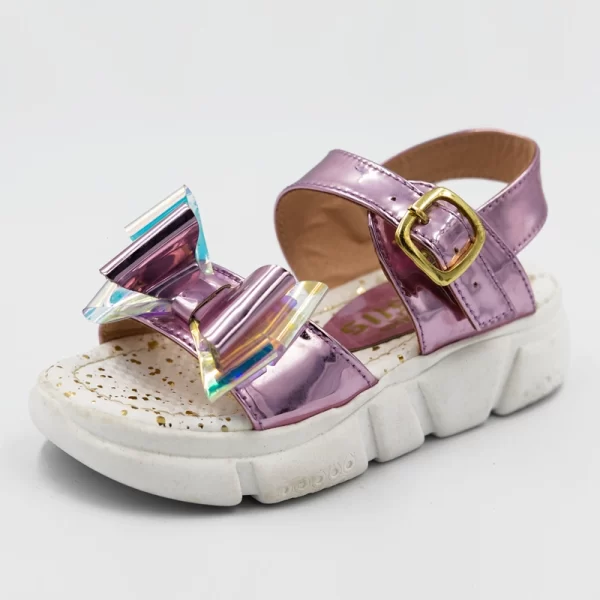 sandalias charol lila para niñas