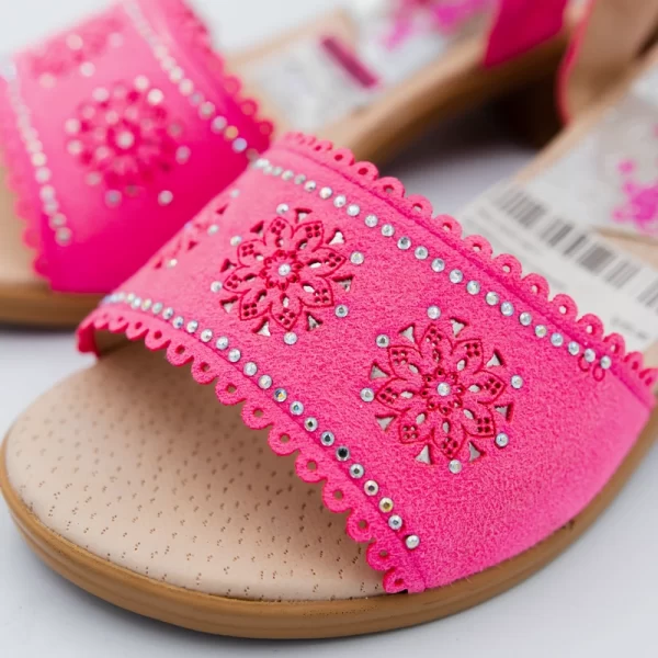 sandalias de verano con taco rosado 2